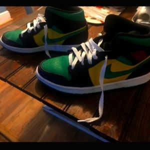 Custom painted refurbished Nike Jordan 1's